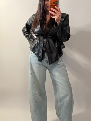 Trench in pelle